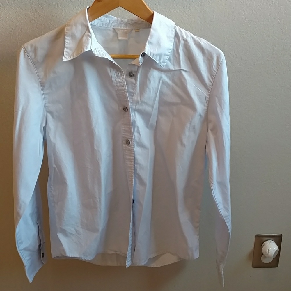 Light blue button down